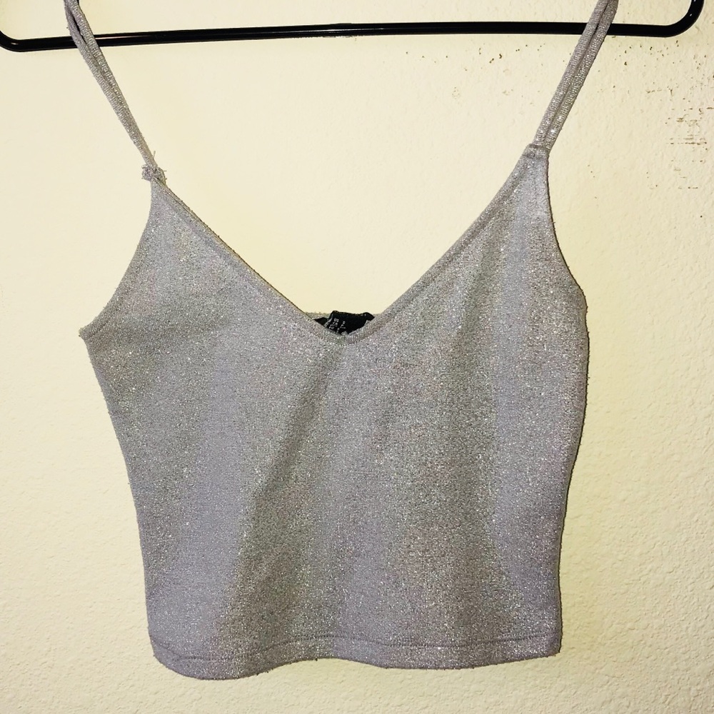 Forever 21 Sparkly Crop Top